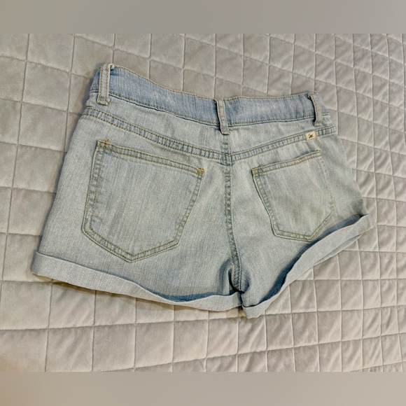 LEI American Flag Denim Shorts Juniors Size 9 - Picture 7 of 9